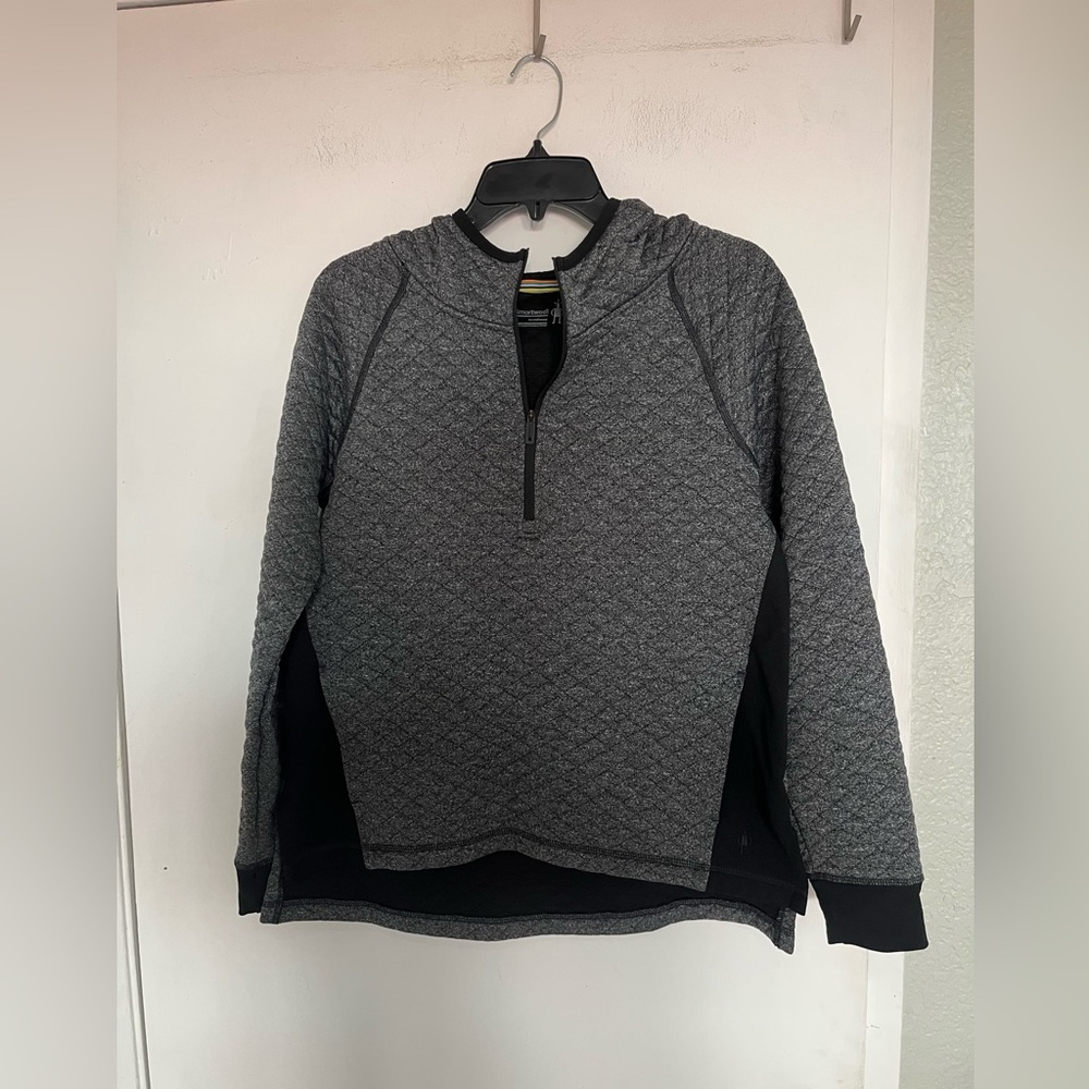 Smartwool pull over with hood